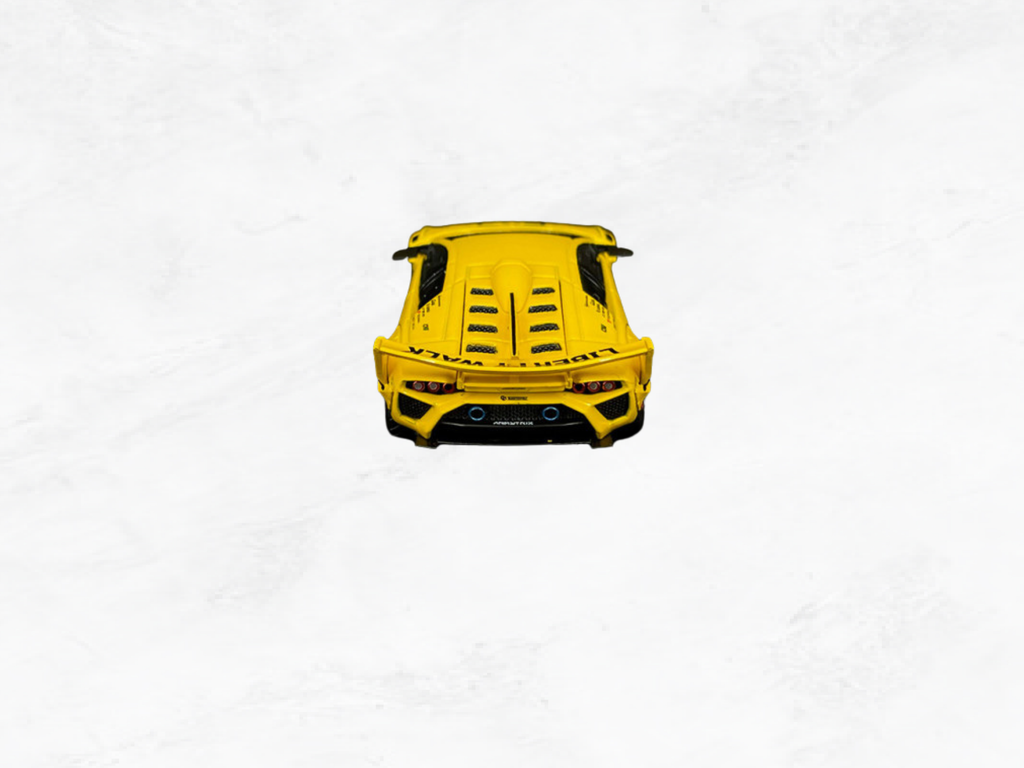 Lamborghini Murcielago Liberty Walk GT Evo 2025 Yellow, 1:64 Scale Model, Supercar Collector Gift