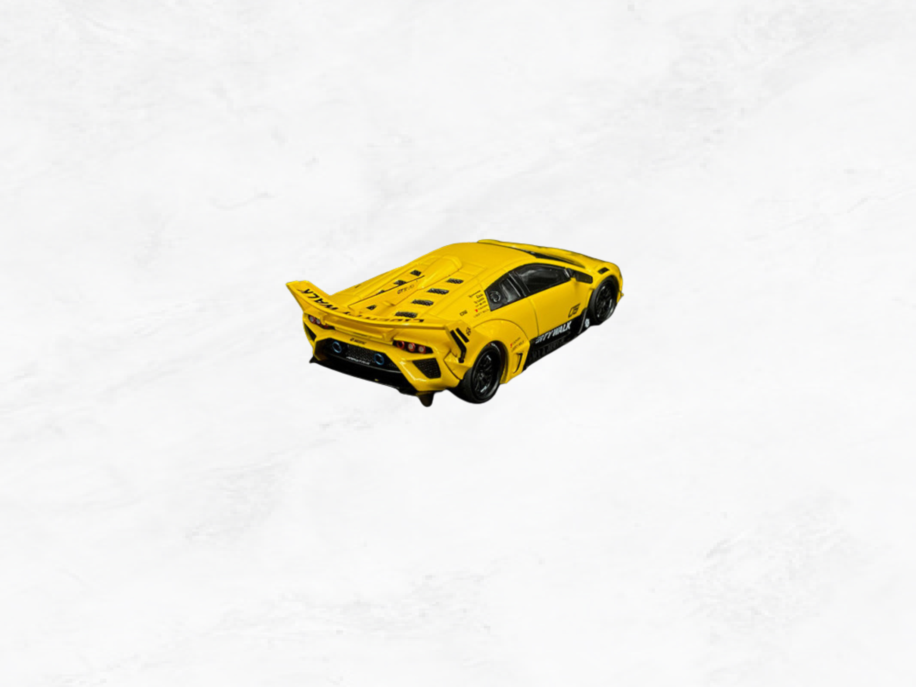 Lamborghini Murcielago Liberty Walk GT Evo 2025 Yellow, 1:64 Scale Model, Supercar Collector Gift