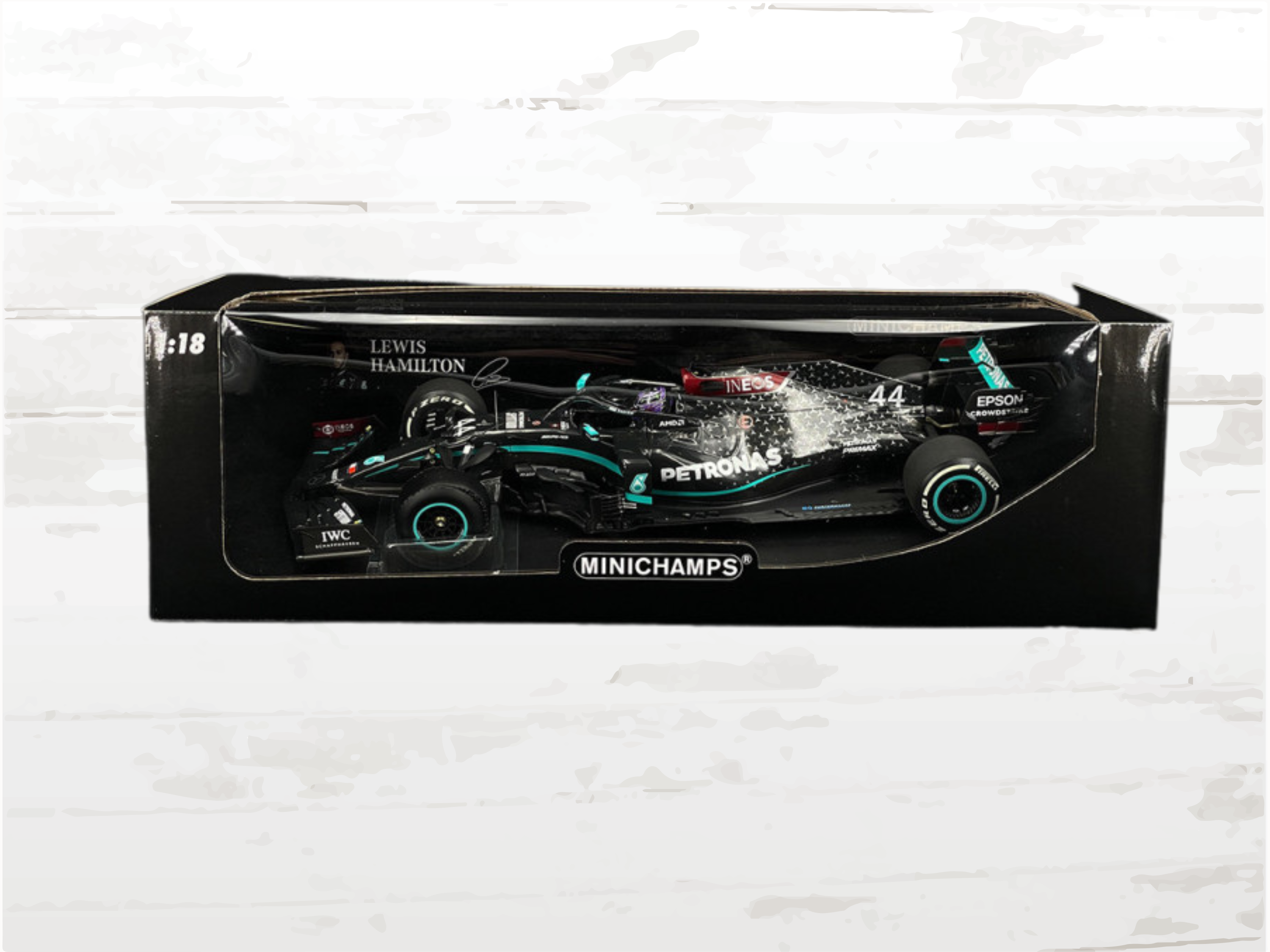 Lewis Hamilton Mercedes-AMG W11 No.44 F1 Winner British GP 2020 – 1/18 Scale Model