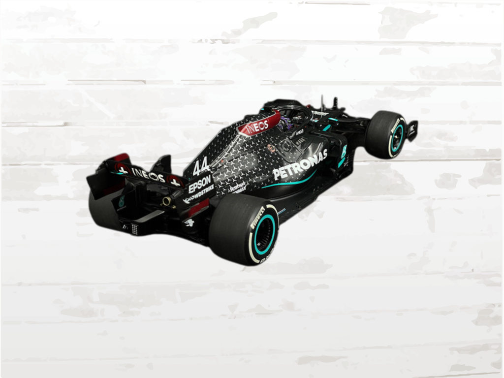 Lewis Hamilton Mercedes-AMG W11 No.44 F1 Winner British GP 2020 – 1/18 Scale Model