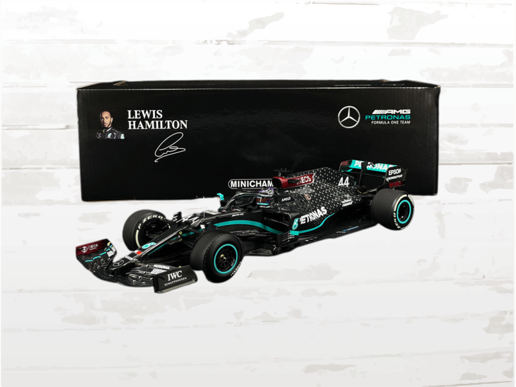 Lewis Hamilton Mercedes-AMG W11 No.44 F1 Winner British GP 2020 – 1/18 Scale Model