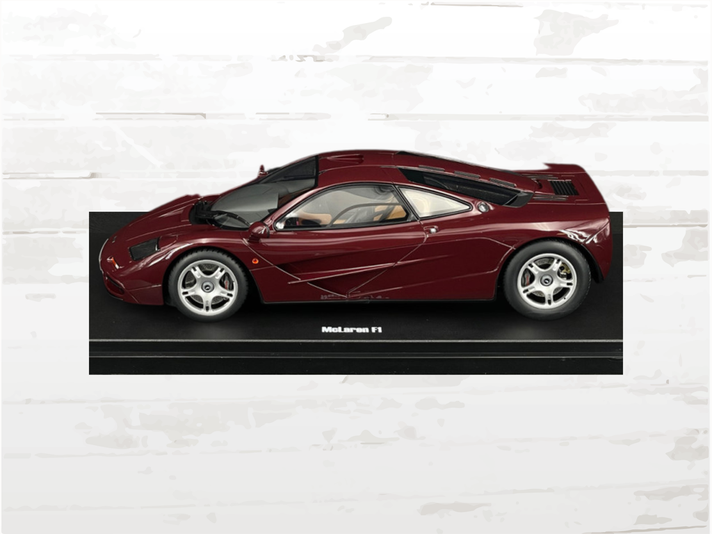 McLaren F1 1992 Burgundy Mr Bean Rowan Atkinson 1:18 Limited Edition