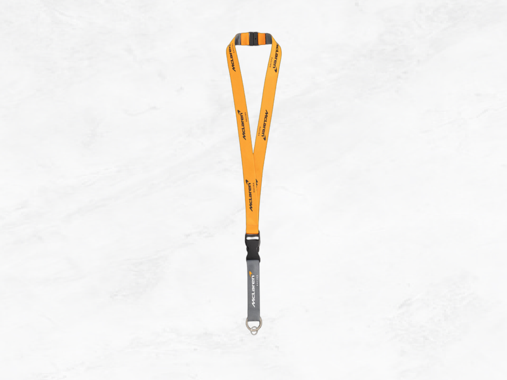 McLaren F1 Team Neck Keychain – Papaya Orange 2026 Lanyard – Formula 1 Fan Keychain