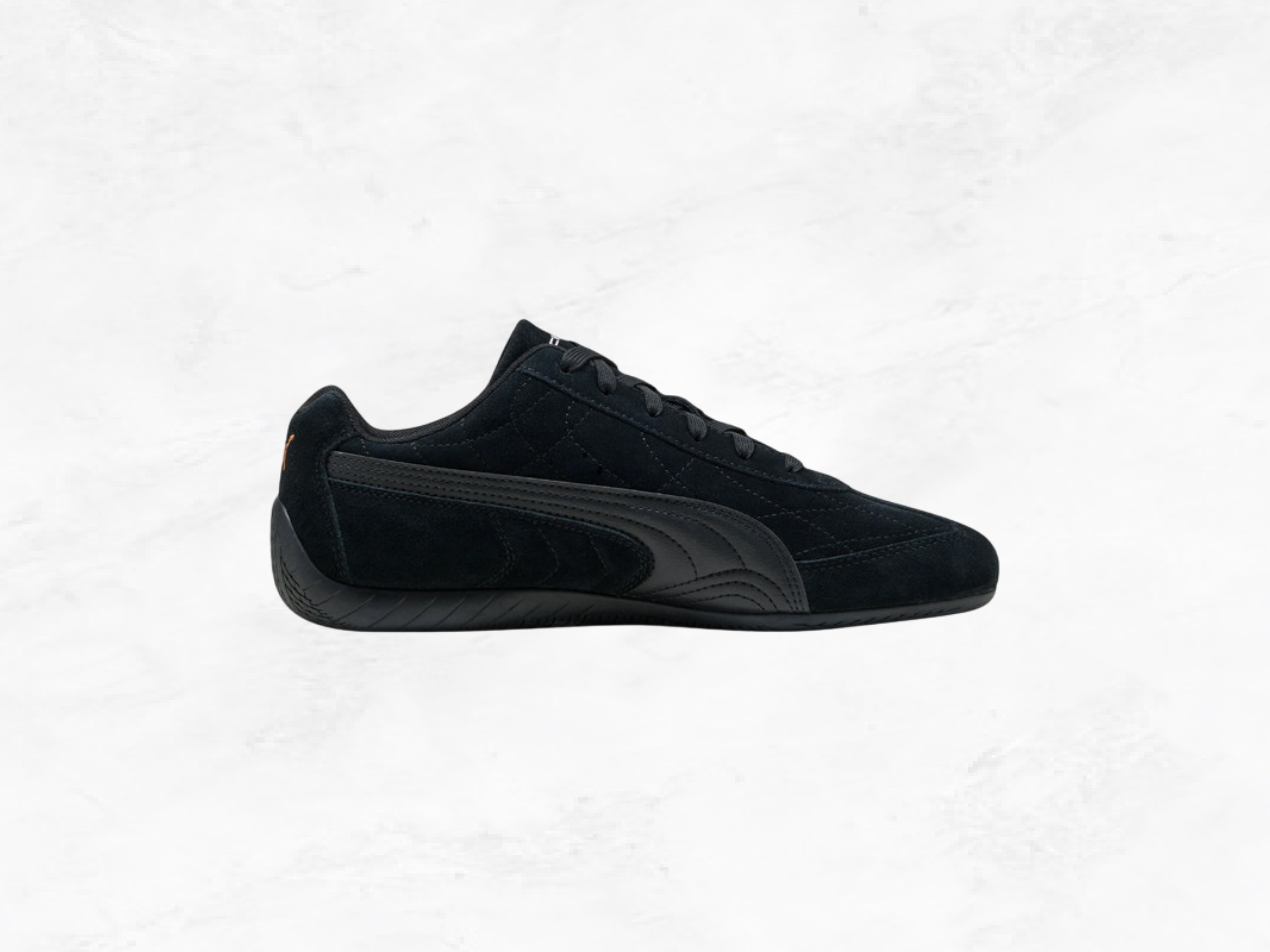 McLaren F1 Team Speedcat Suede Racing Sneakers | Black & Orange | Unisex | Sizes 43-45