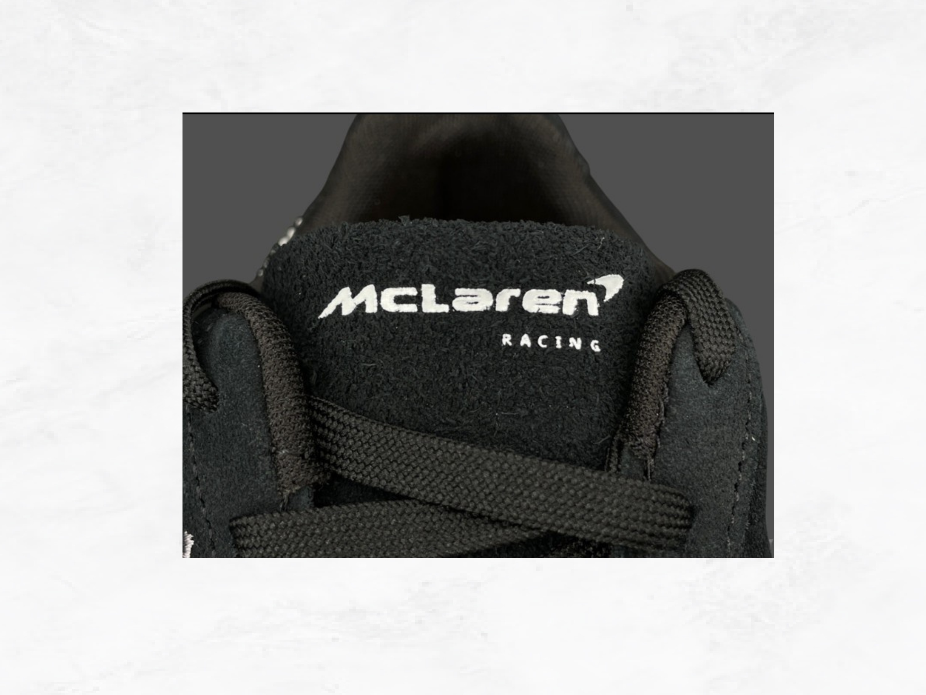 McLaren F1 Team Speedcat Suede Racing Sneakers | Black & Orange | Unisex | Sizes 43-45