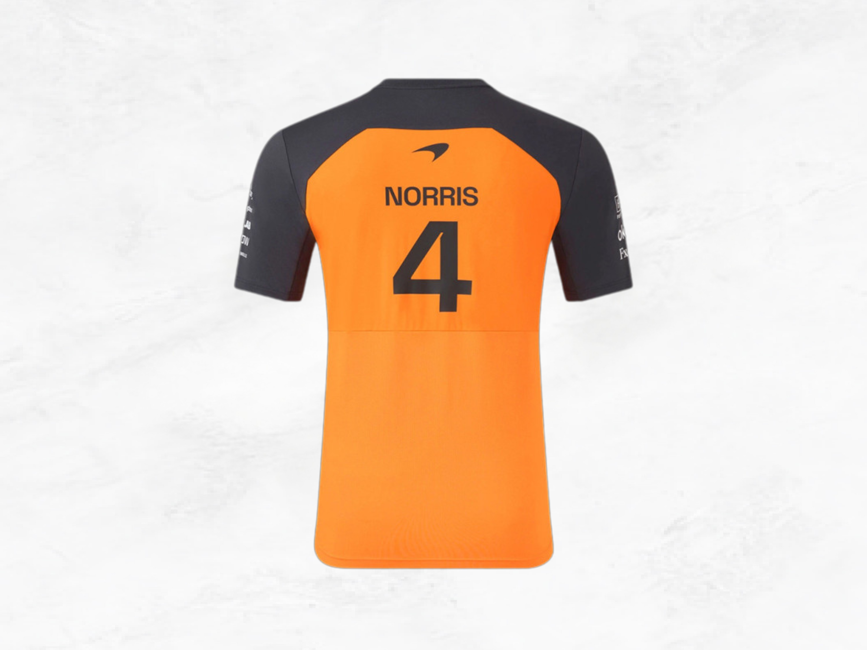 McLaren F1 Team T-Shirt No.4 Lando Norris – Papaya Orange Men's