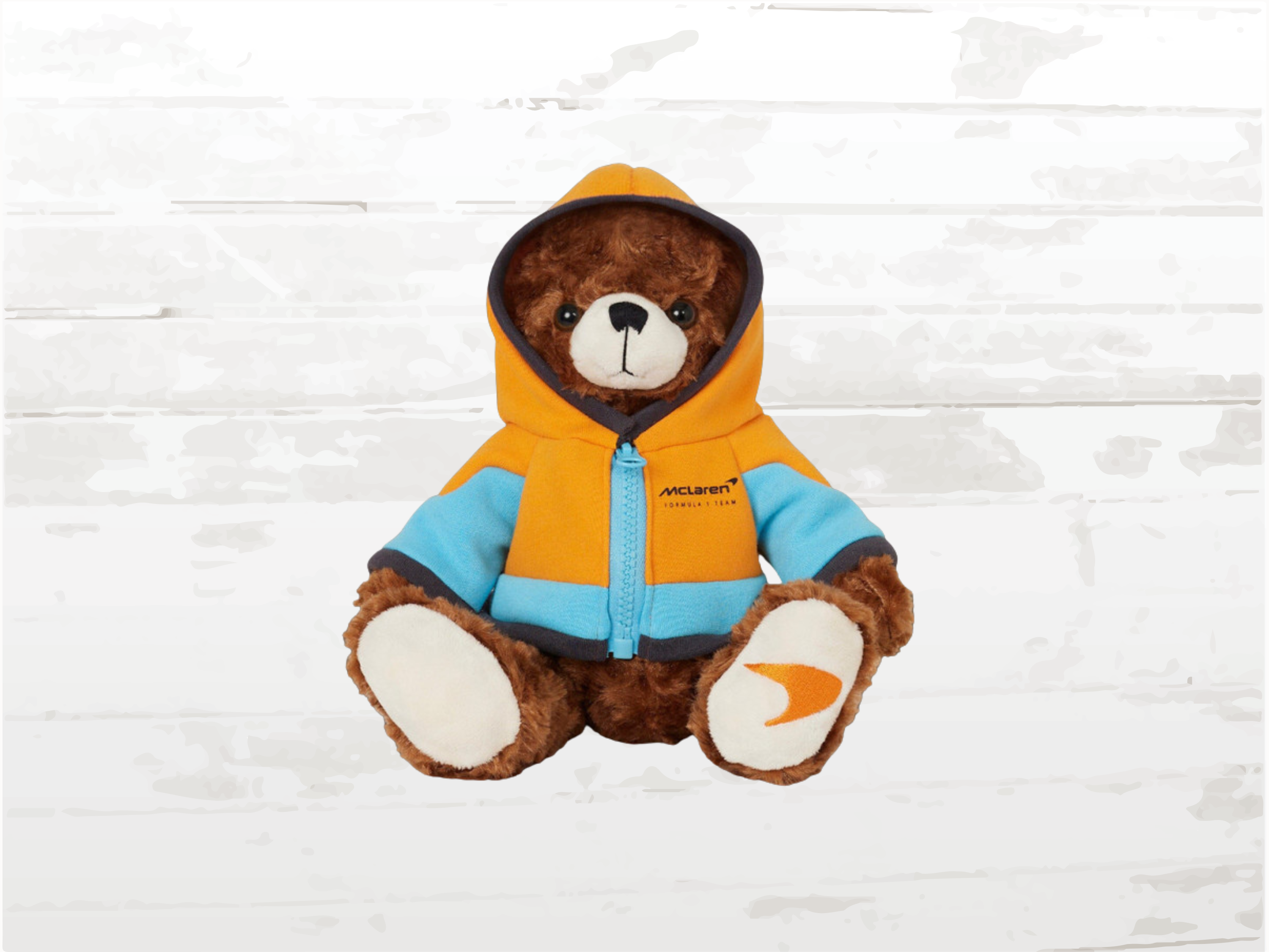McLaren Teddy Bear I Norris Piastri  Papaya Orange I Plush with Team Hoodie