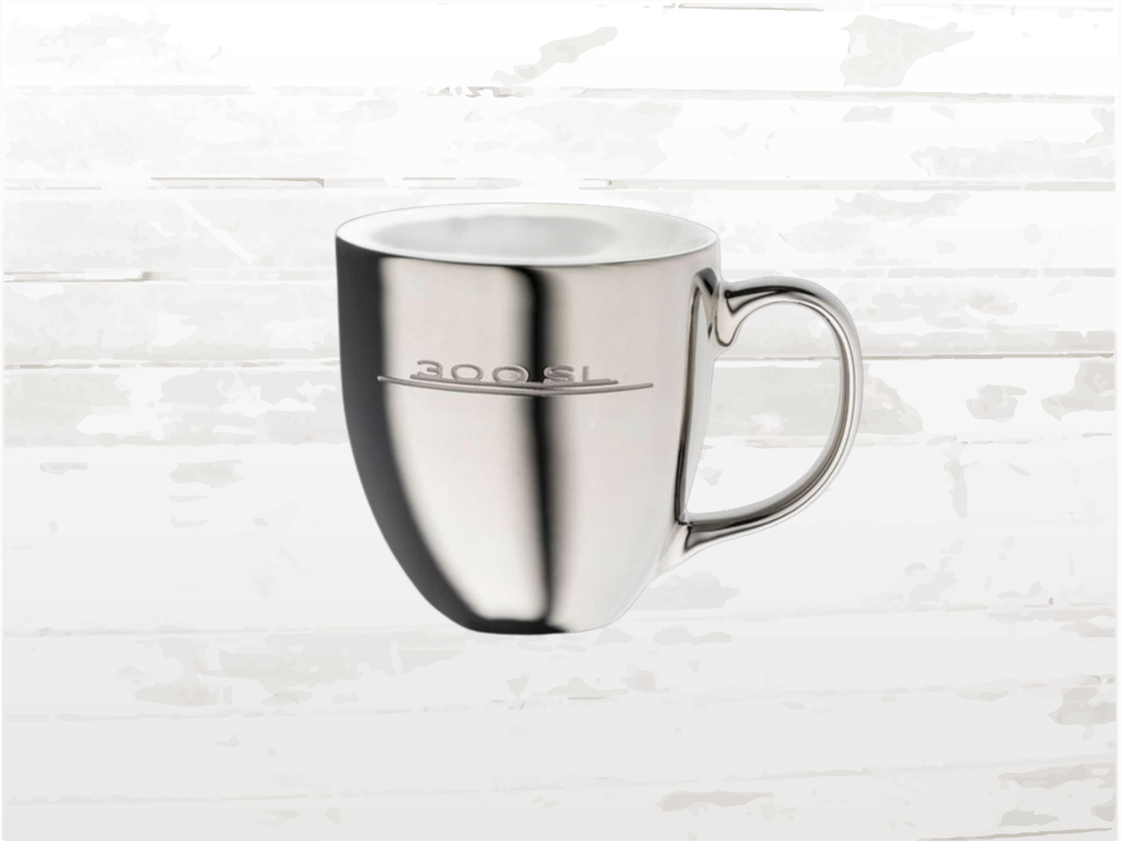 Mercedes-Benz 300 SL Mug – Silver Grey Porcelain | Luxury Automotive Gift