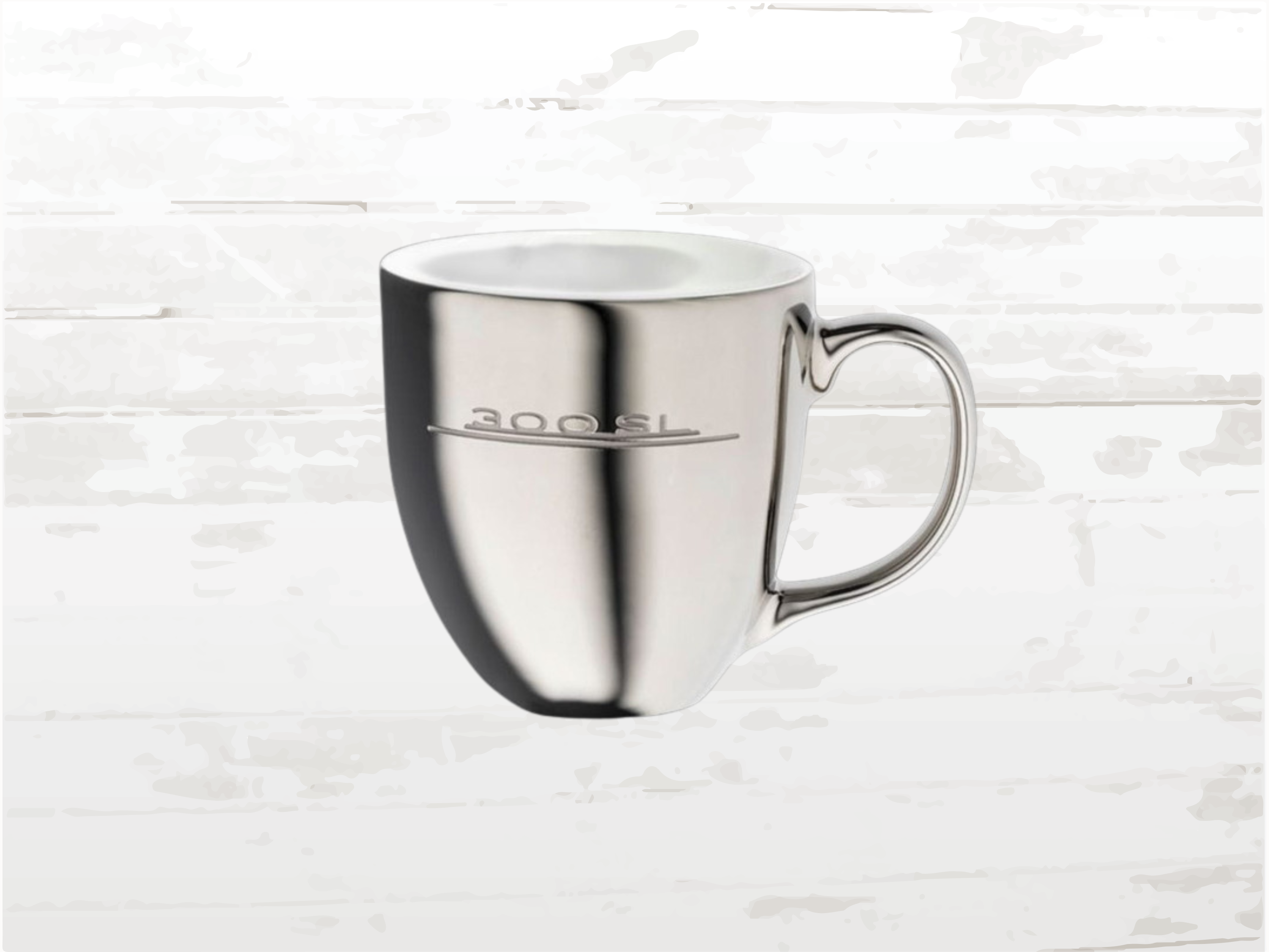 Mercedes-Benz 300 SL Mug – Silver Grey Porcelain | Luxury Automotive Gift