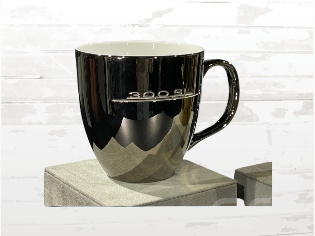 Mercedes-Benz 300 SL Mug – Silver Grey Porcelain | Luxury Automotive Gift