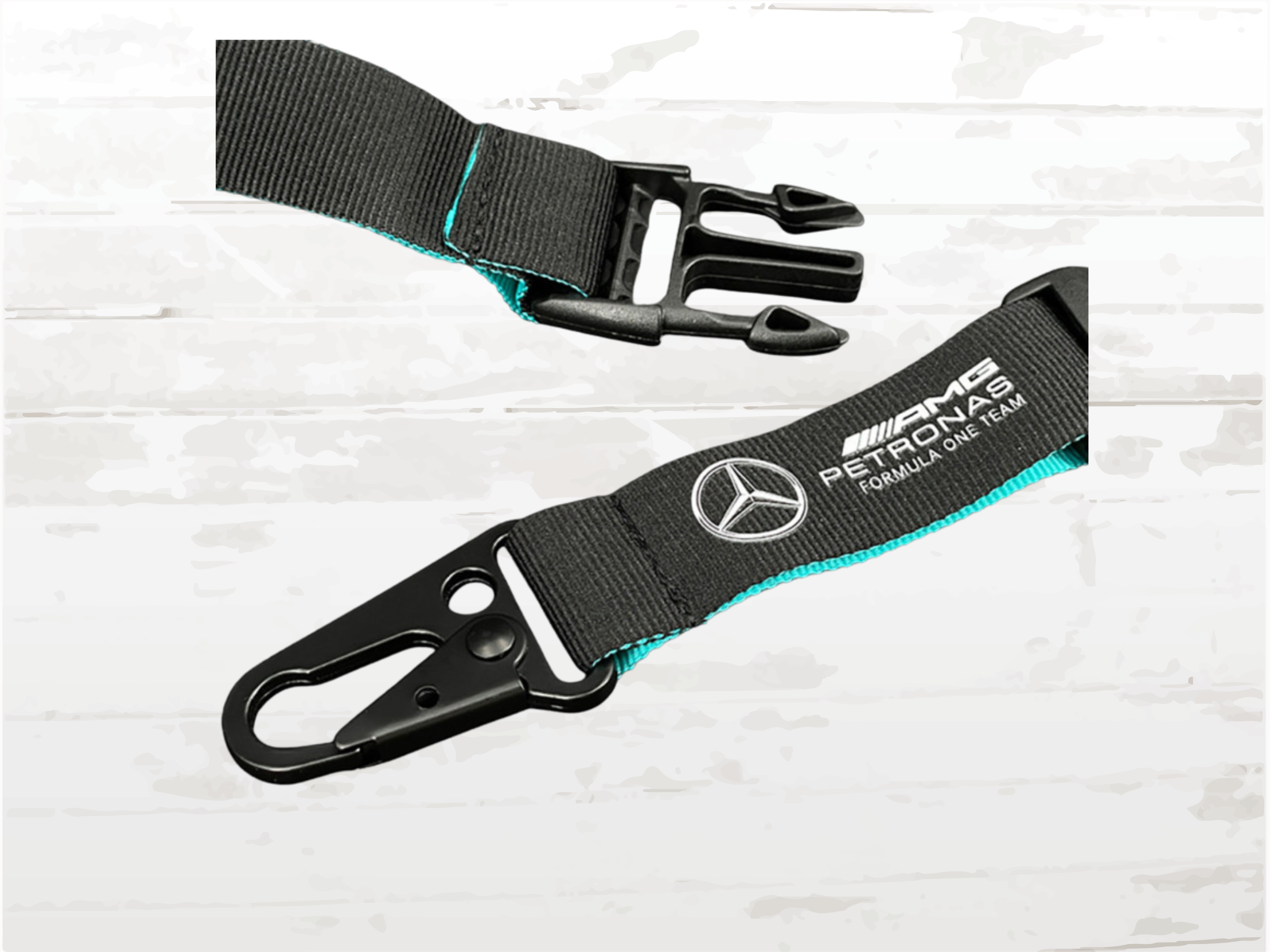Mercedes AMG F1 Keyring Lanyard – Motorsport Fan Gift | Racing Accessories