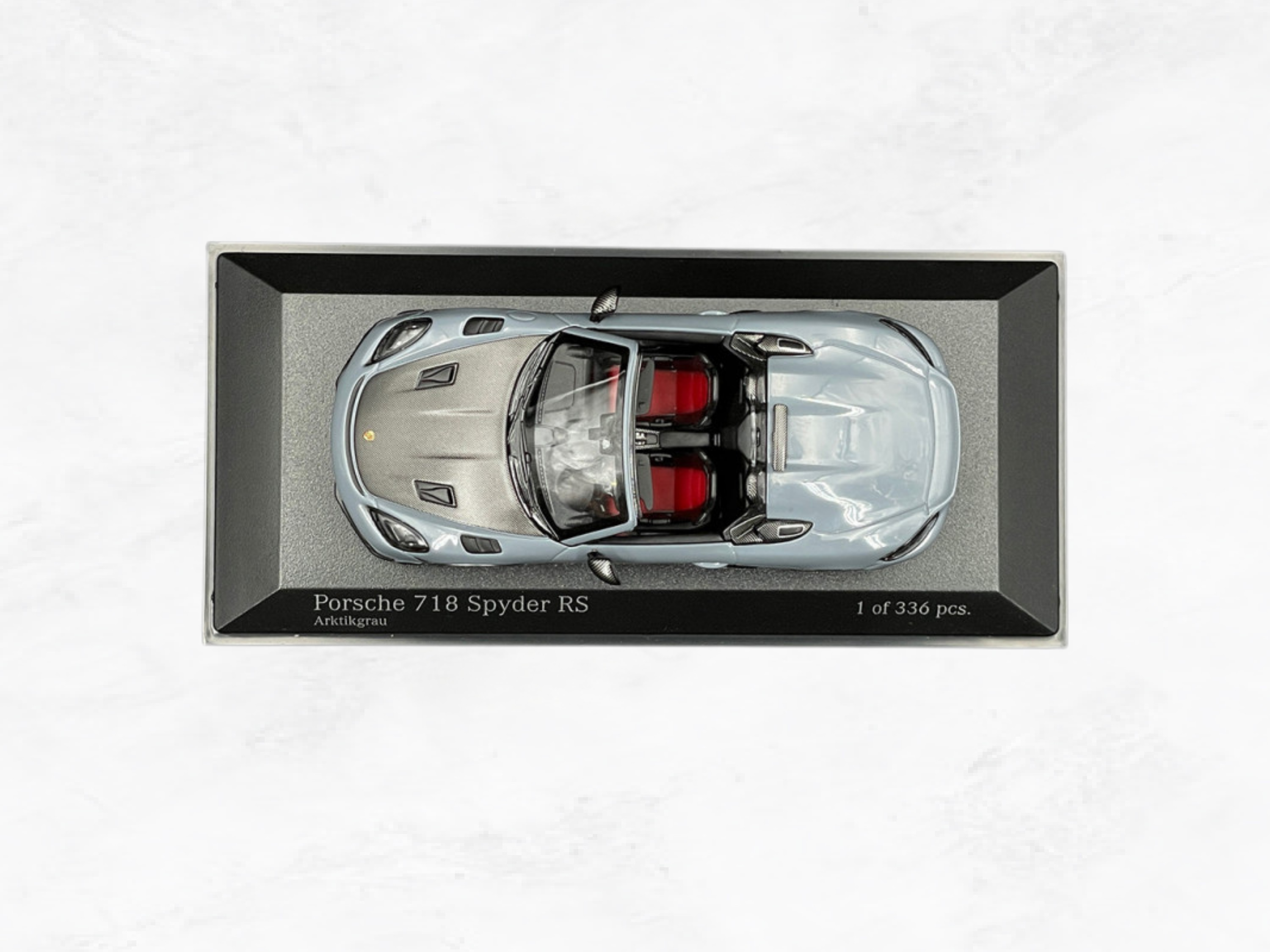Porsche 718 Spyder RS 2023 | Arctic Grey | Weissach Package | 1:43 Scale | Limited 336