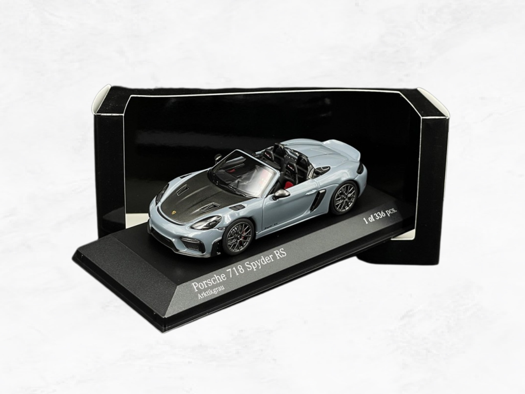 Porsche 718 Spyder RS 2023 | Arctic Grey | Weissach Package | 1:43 Scale | Limited 336