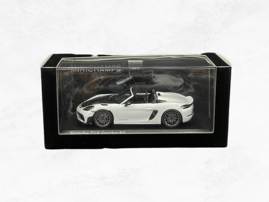 Porsche 718 Spyder RS 2023 White | 1:43 Scale Model | Weissach Package | Limited 336 Pieces