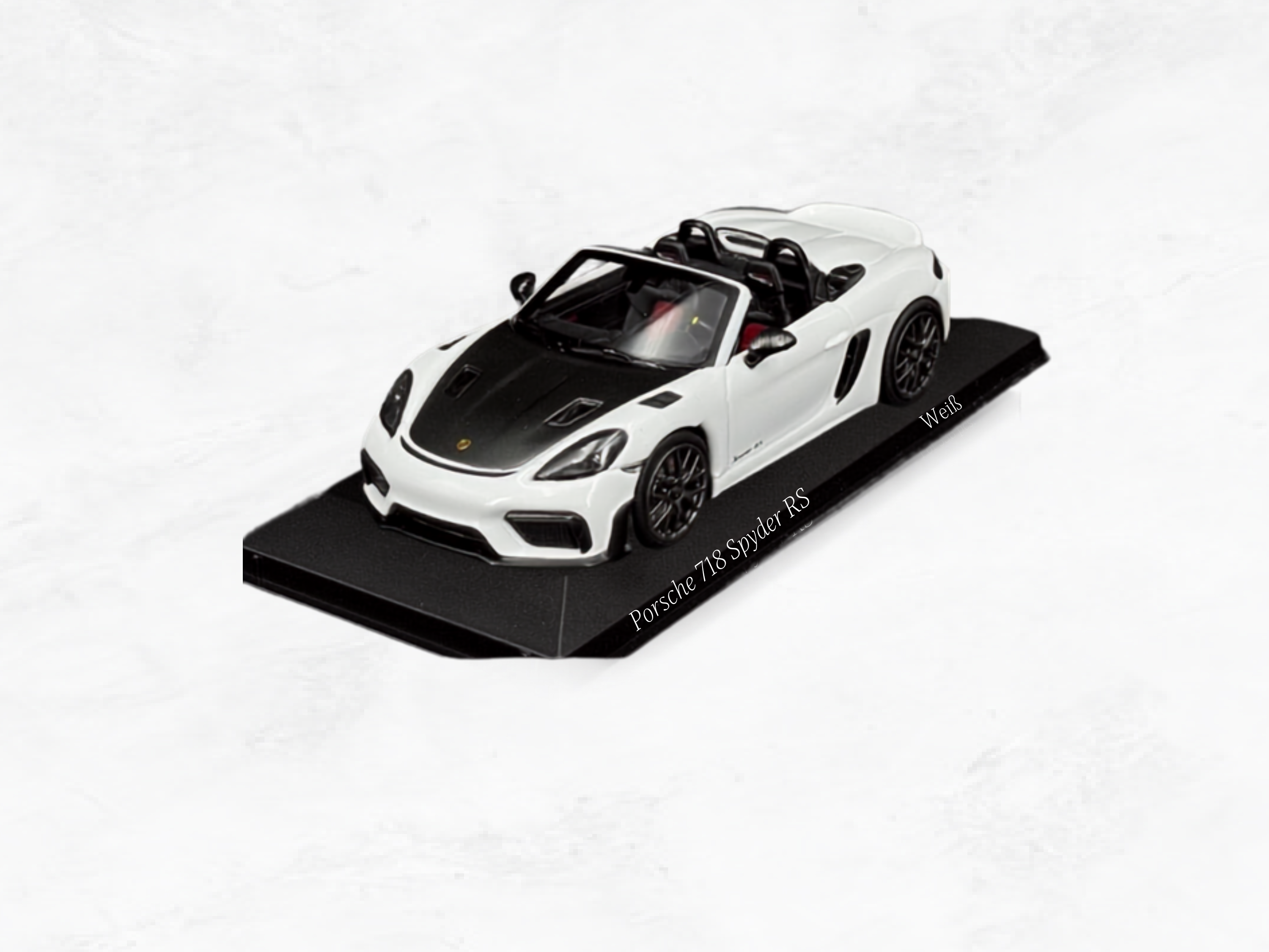 Porsche 718 Spyder RS 2023 White | 1:43 Scale Model | Weissach Package | Limited 336 Pieces