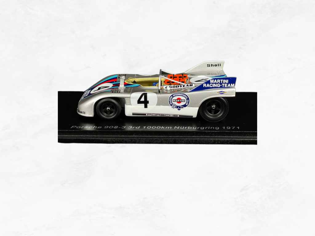 Porsche 908/3 Scale Model Martini Racing Nürburgring 1971 No.4 | 1:43 Limited 750 Pieces