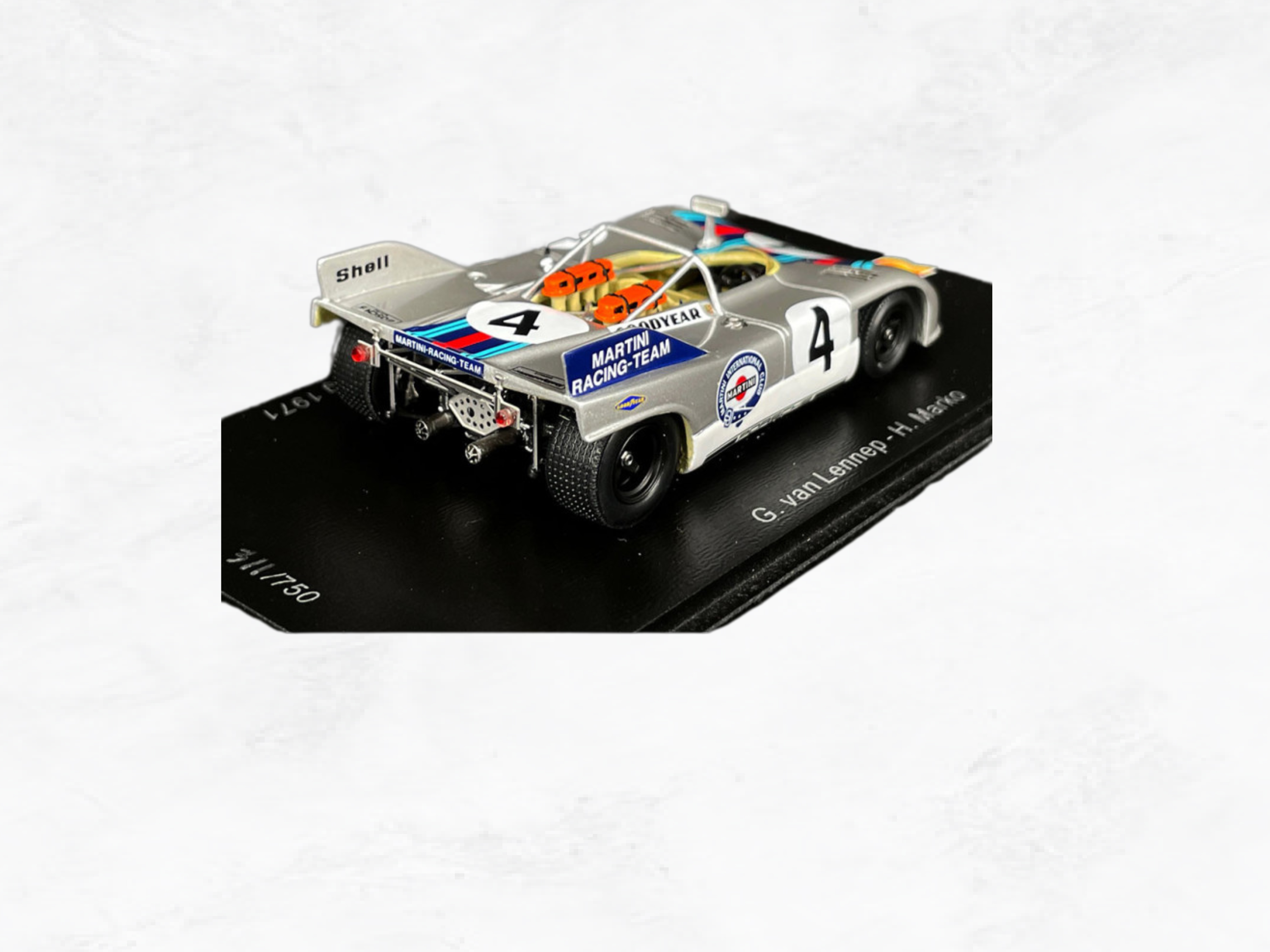Porsche 908/3 Scale Model Martini Racing Nürburgring 1971 No.4 | 1:43 Limited 750 Pieces