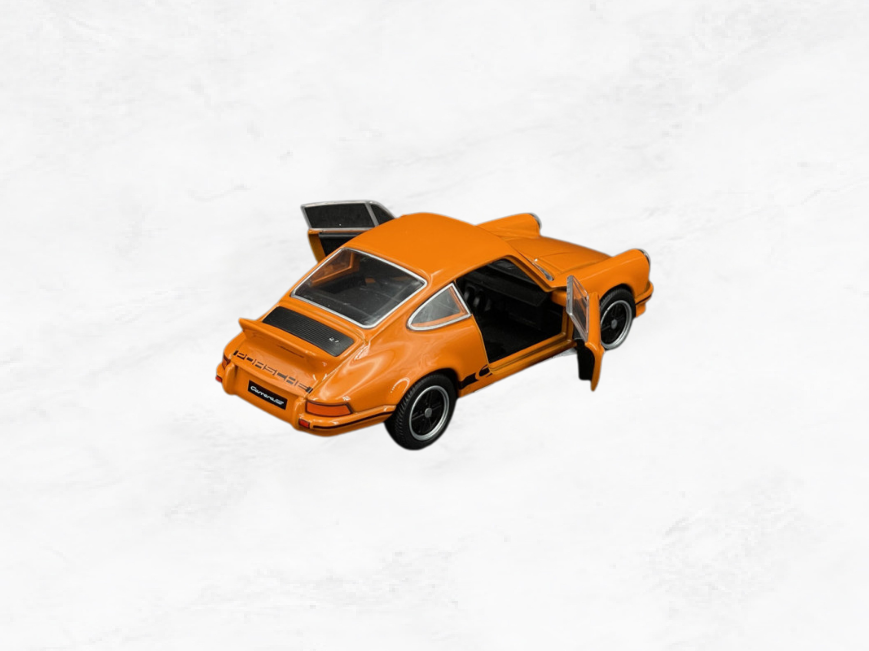 Porsche 911 Carrera RS 2.7 1973 | Orange & Black | 1:38 Scale Diecast Friction Toy
