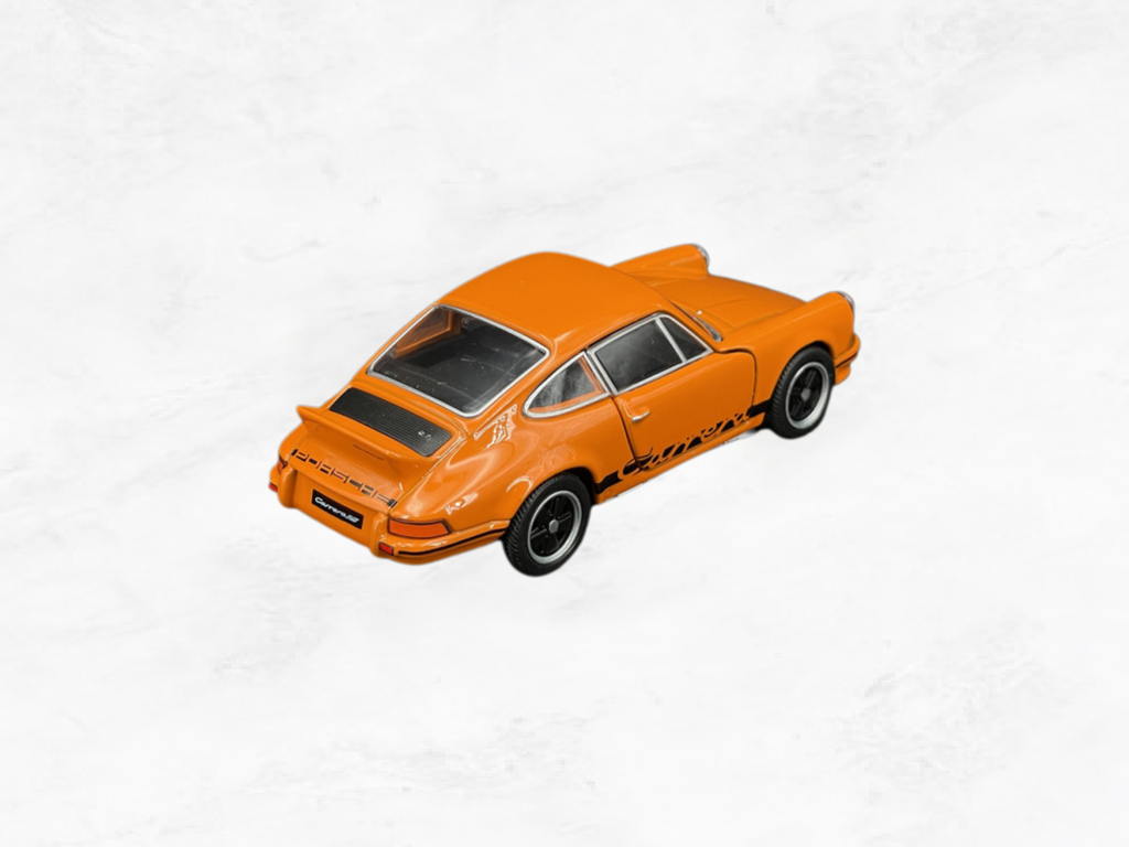 Porsche 911 Carrera RS 2.7 1973 | Orange & Black | 1:38 Scale Diecast Friction Toy