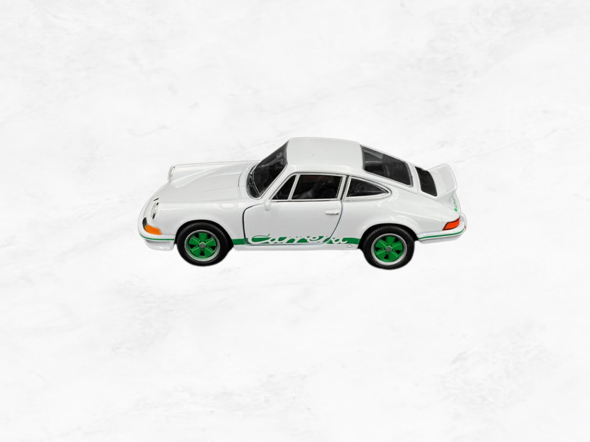 Porsche 911 Carrera RS 2.7 1973 White Green | 1:38 Scale Diecast