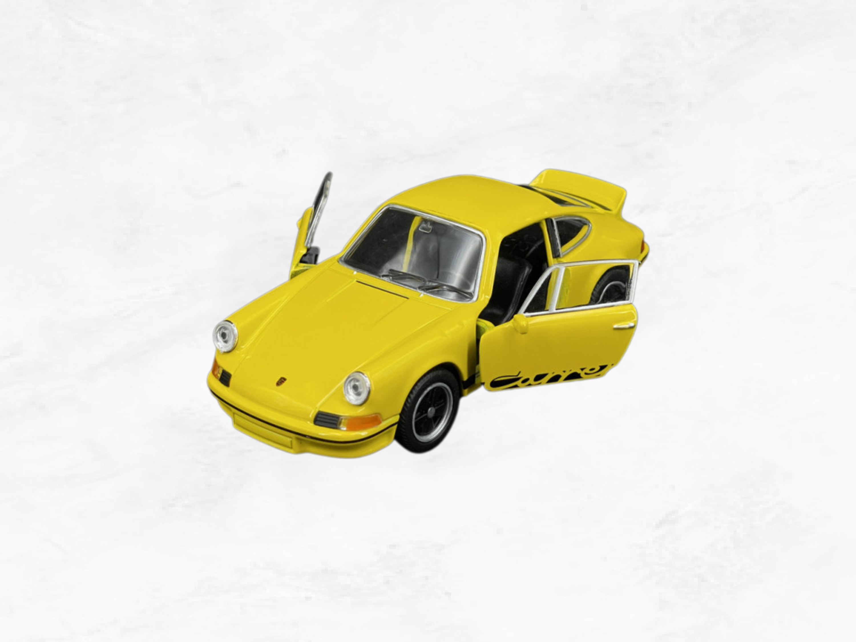 Porsche 911 Carrera RS 2.7 1973 | Yellow & Black | 1:38 Scale Diecast Friction Toy