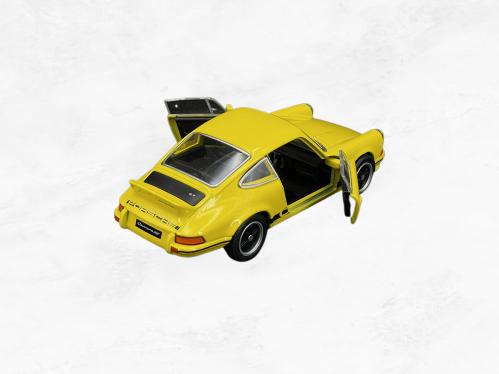Porsche 911 Carrera RS 2.7 1973 | Yellow & Black | 1:38 Scale Diecast Friction Toy