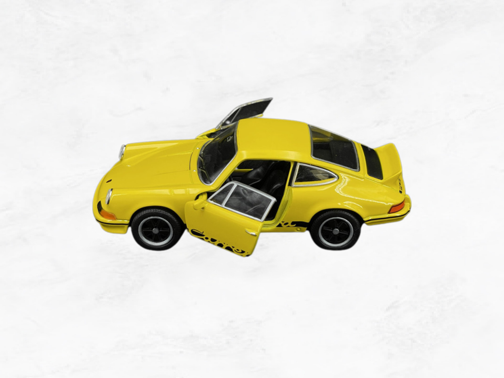 Porsche 911 Carrera RS 2.7 1973 | Yellow & Black | 1:38 Scale Diecast Friction Toy