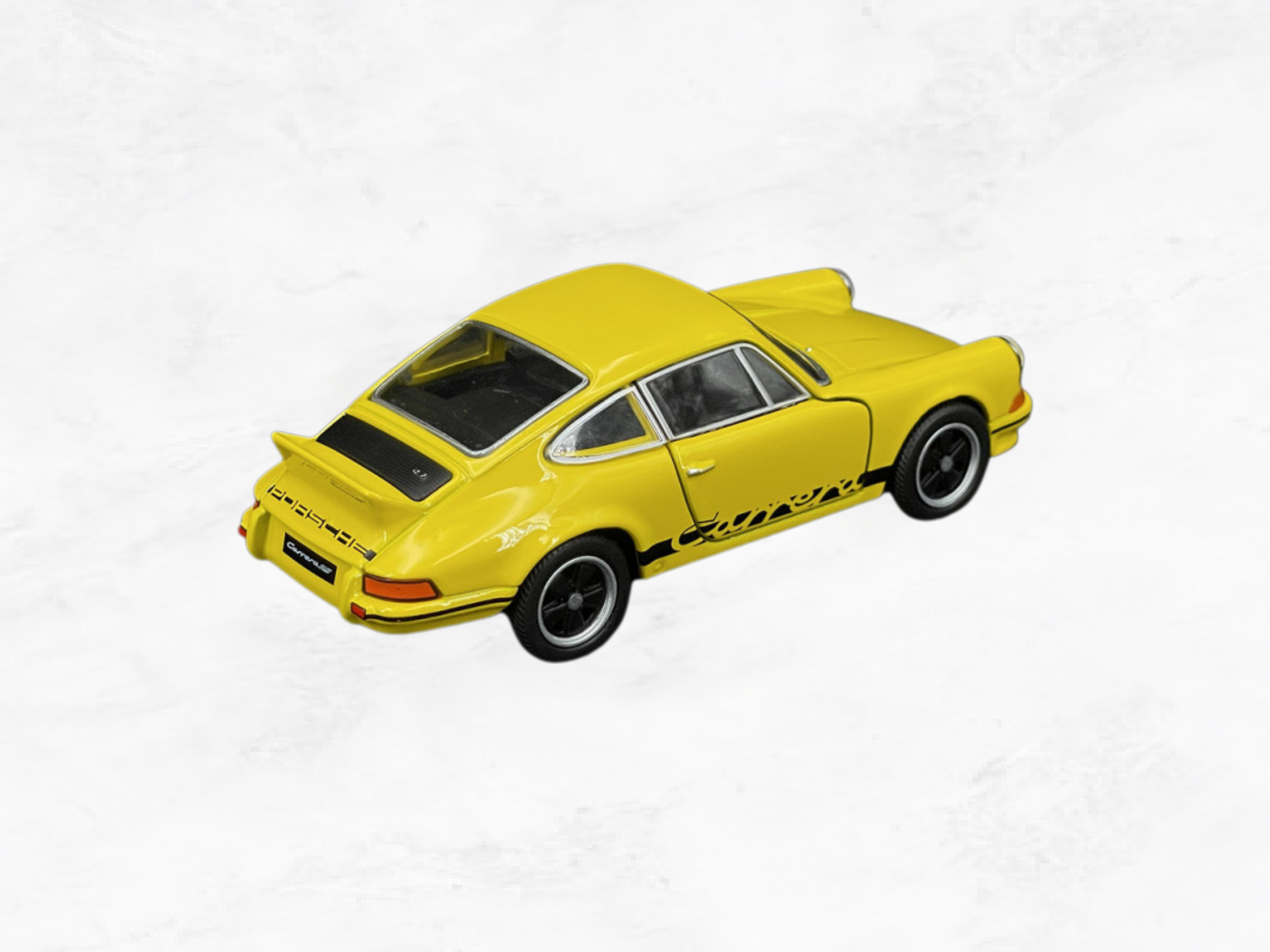 Porsche 911 Carrera RS 2.7 1973 | Yellow & Black | 1:38 Scale Diecast Friction Toy