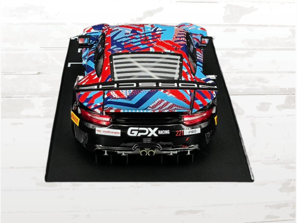 Porsche Scale Model 911 GT3 R Type 992 #221 Spa 24h 2022 – 1/18