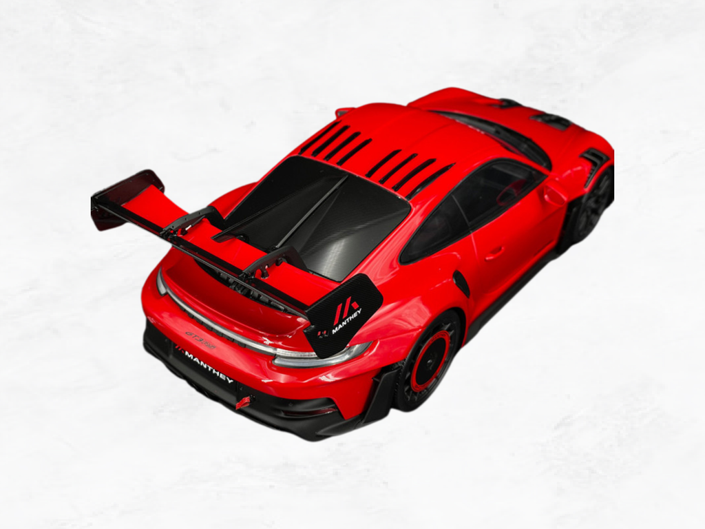 Porsche 911 GT3 RS 992 Manthey Racing 1:18 Scale Model — Guards Red 2024