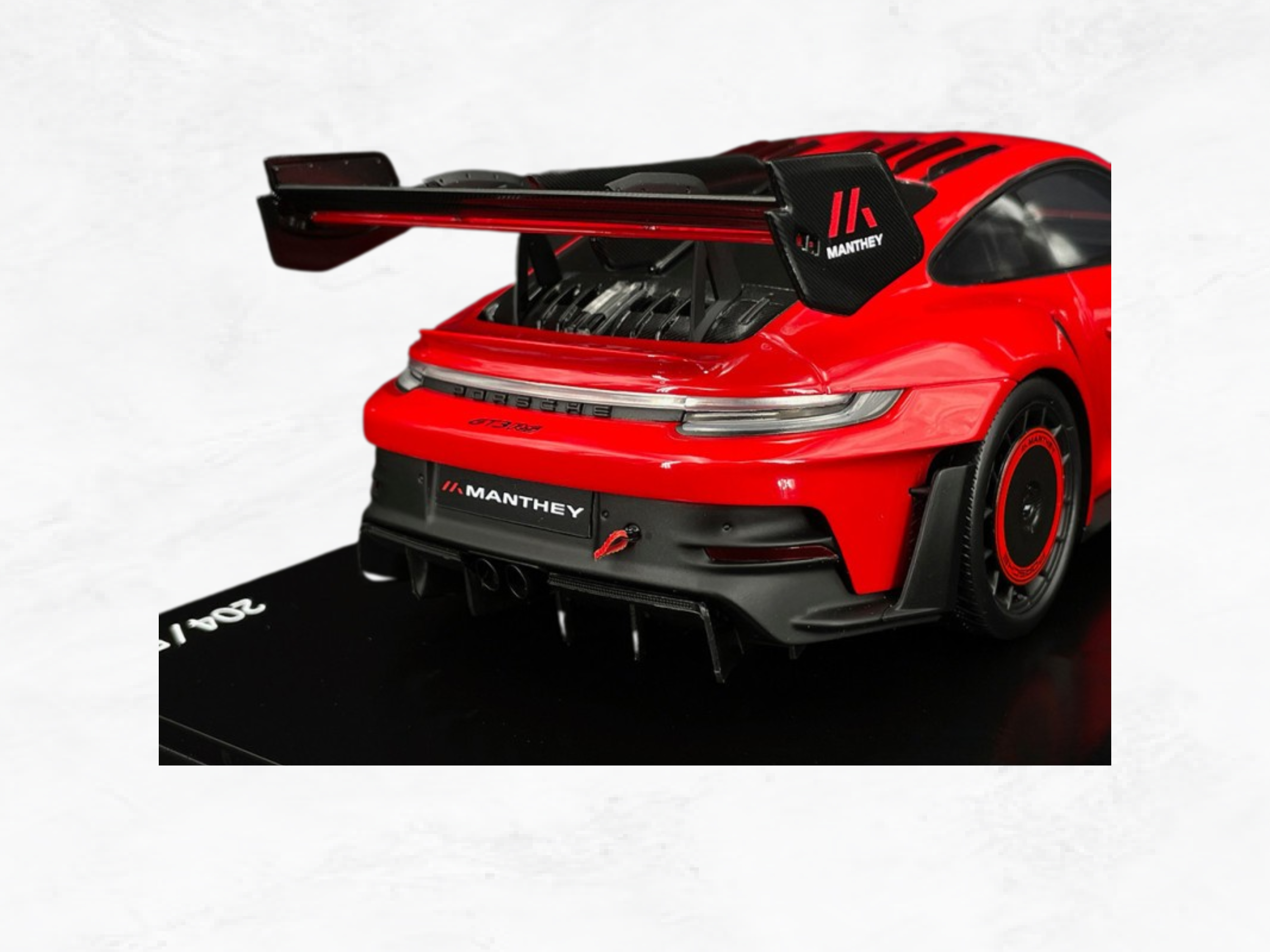Porsche 911 GT3 RS 992 Manthey Racing 1:18 Scale Model — Guards Red 2024