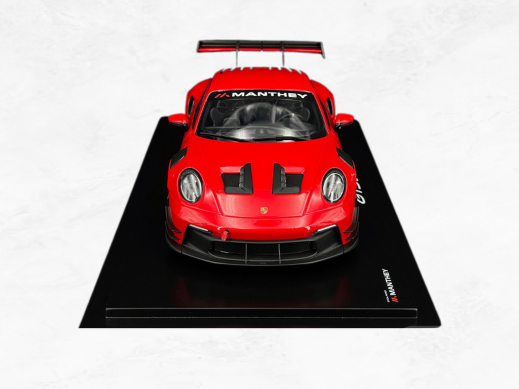 Porsche 911 GT3 RS 992 Manthey Racing 1:18 Scale Model — Guards Red 2024