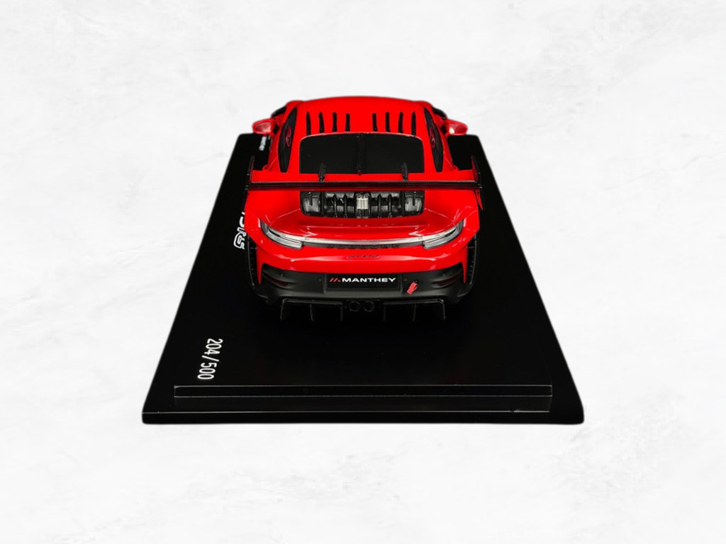 Porsche 911 GT3 RS 992 Manthey Racing 1:18 Scale Model — Guards Red 2024
