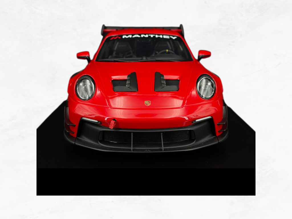 Porsche 911 GT3 RS 992 Manthey Racing 1:18 Scale Model — Guards Red 2024