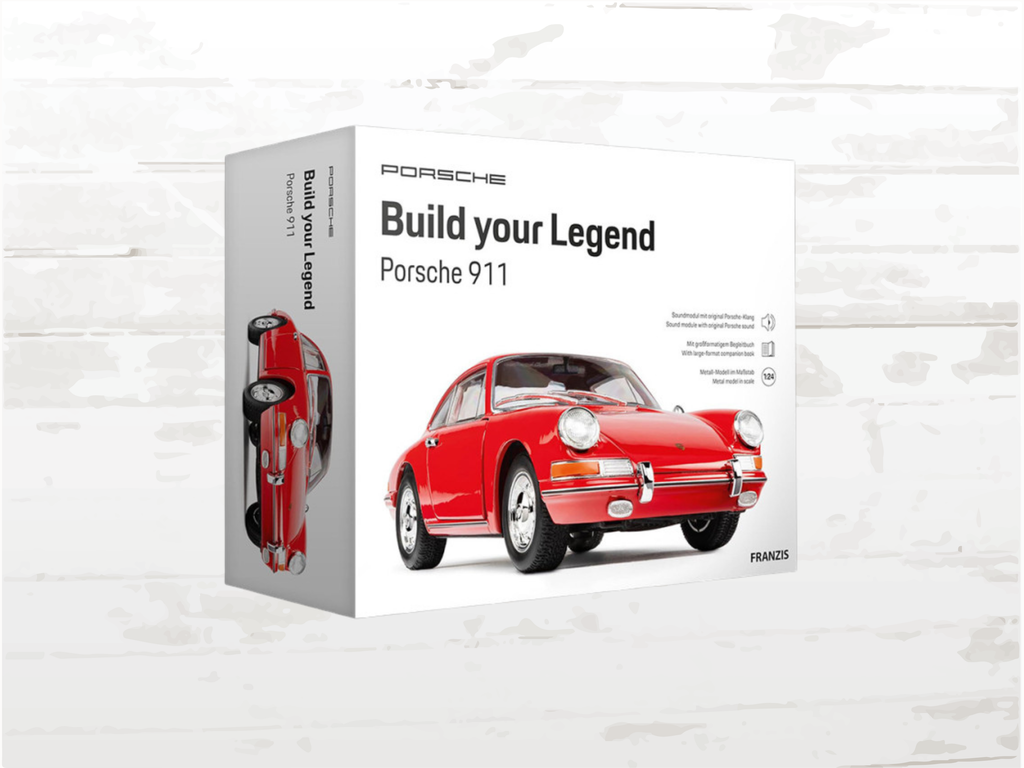 Porsche 911 Model Kit 1965 – Signal Red 1:24 Scale with Sound & Light Effects