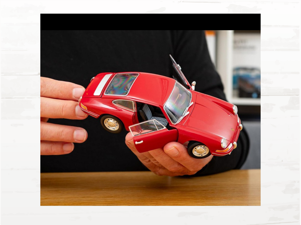 Porsche 911 Model Kit 1965 – Signal Red 1:24 Scale with Sound & Light Effects