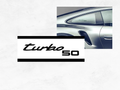 Porsche 911 Turbo 50 Years Commemorative Internal Glass Sticker (11.5 cm)92002588