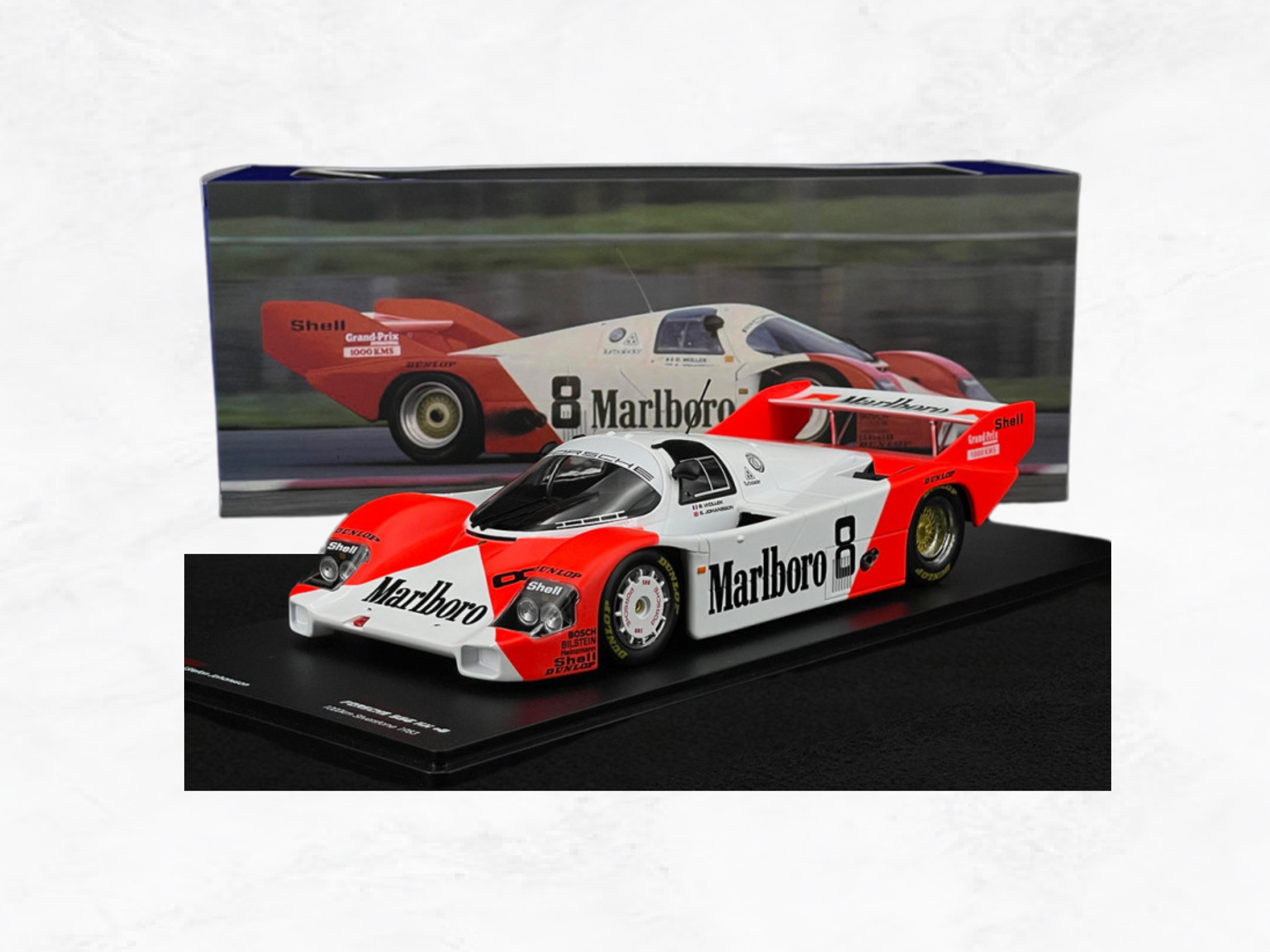 Porsche 956 KH No.8 | 2nd Place 1000km Silverstone 1983 | 1:18 Scale Model | Group C Endurance