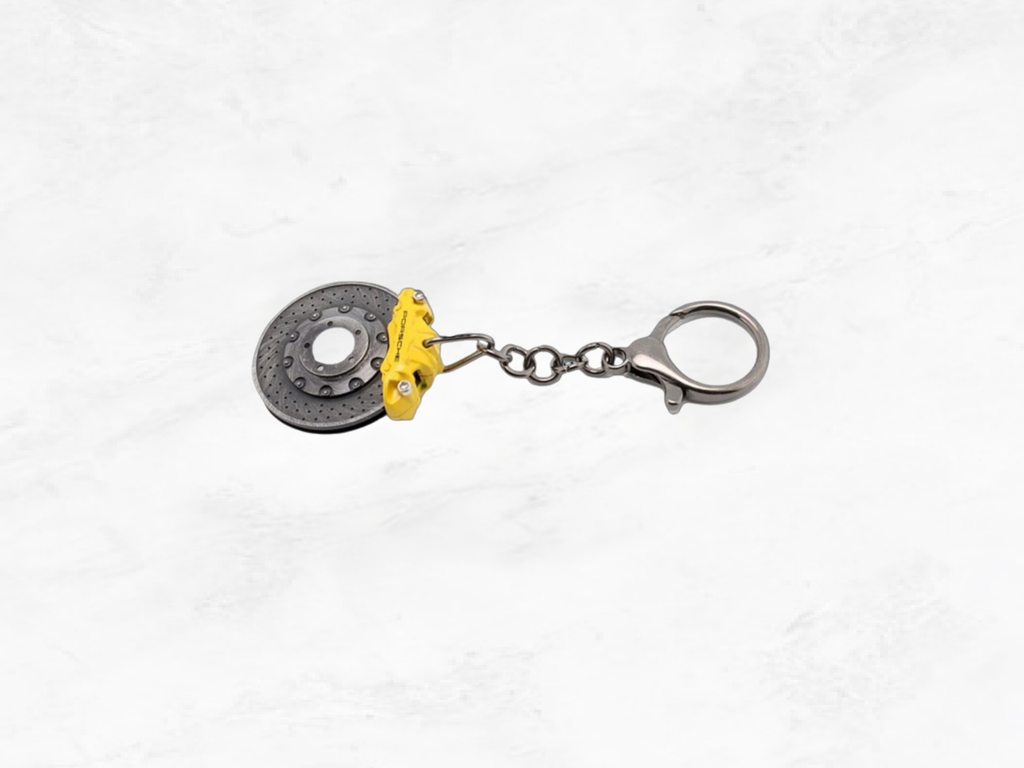 Porsche Brake Disc Key Ring – Yellow Brake Disc