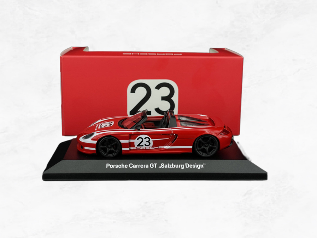 Porsche Carrera GT 2005 No.23 Salzburg Design – 1:43 Scale Model | Minichamps | Red & White