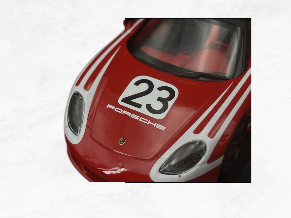 Porsche Carrera GT 2005 No.23 Salzburg Design – 1:43 Scale Model | Minichamps | Red & White