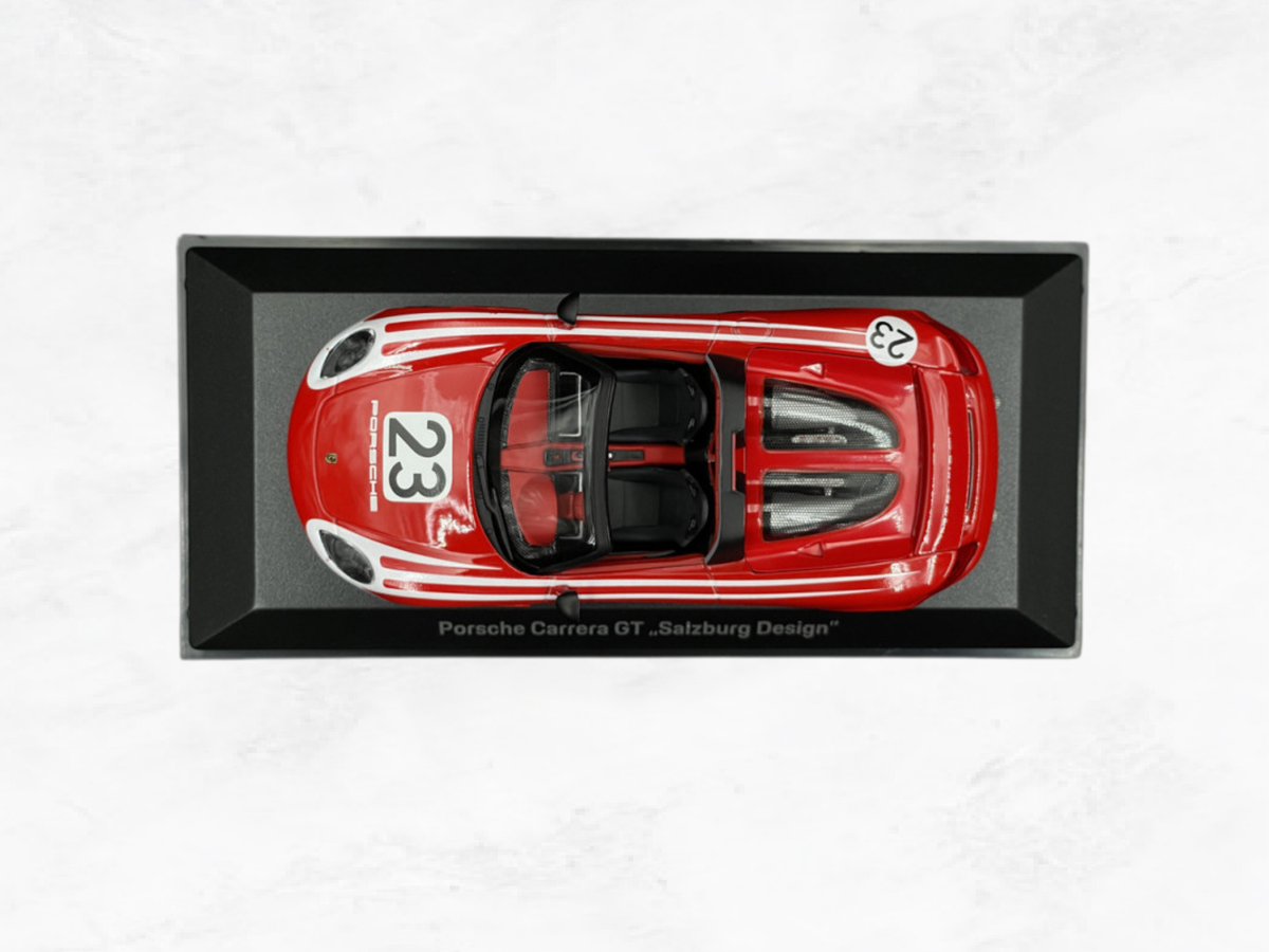 Porsche Carrera GT 2005 No.23 Salzburg Design – 1:43 Scale Model | Minichamps | Red & White