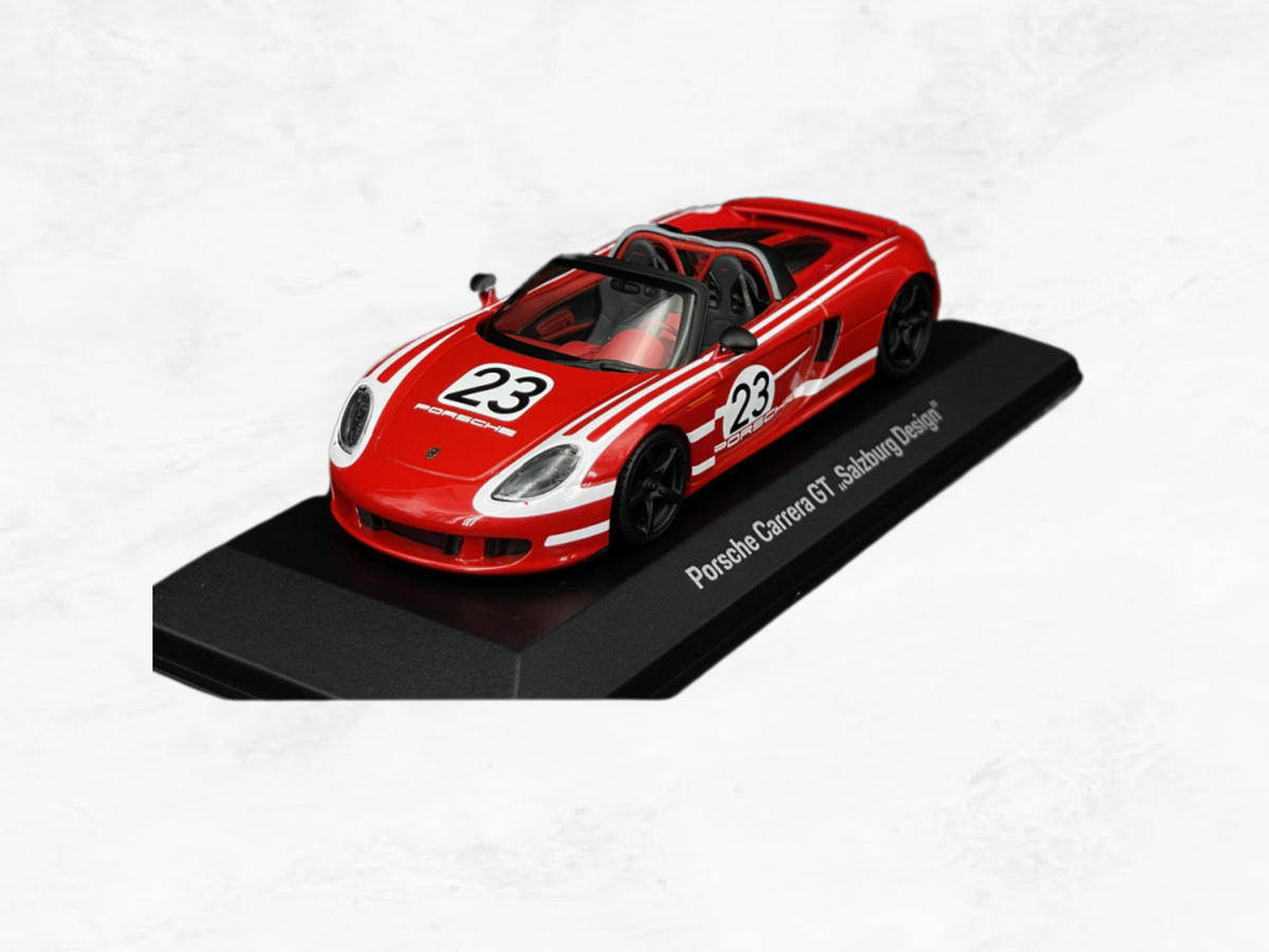 Porsche Carrera GT 2005 No.23 Salzburg Design – 1:43 Scale Model | Minichamps | Red & White