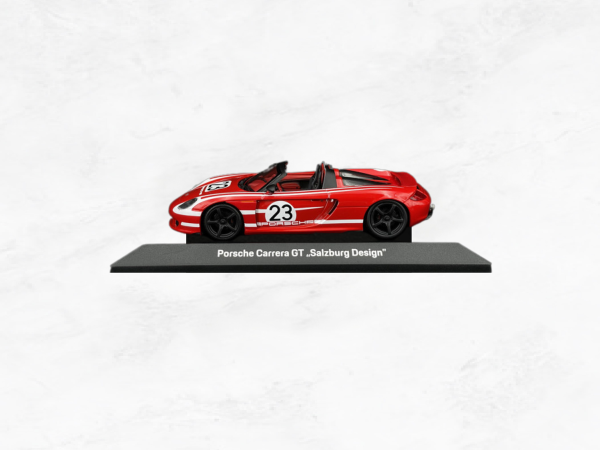 Porsche Carrera GT 2005 No.23 Salzburg Design – 1:43 Scale Model | Minichamps | Red & White