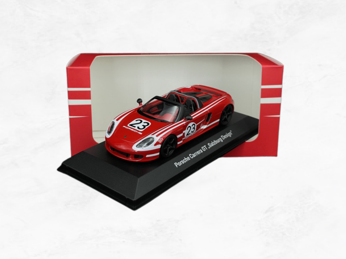 Porsche Carrera GT 2005 No.23 Salzburg Design – 1:43 Scale Model | Minichamps | Red & White