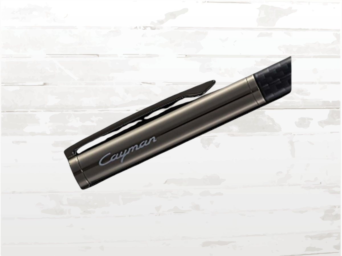 Porsche Cayman Rollerball Pen – Carbon Design, Dark Grey Metallic