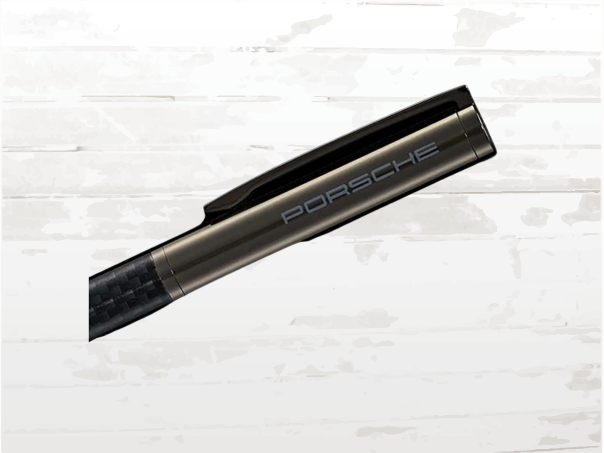Porsche Cayman Rollerball Pen – Carbon Design, Dark Grey Metallic