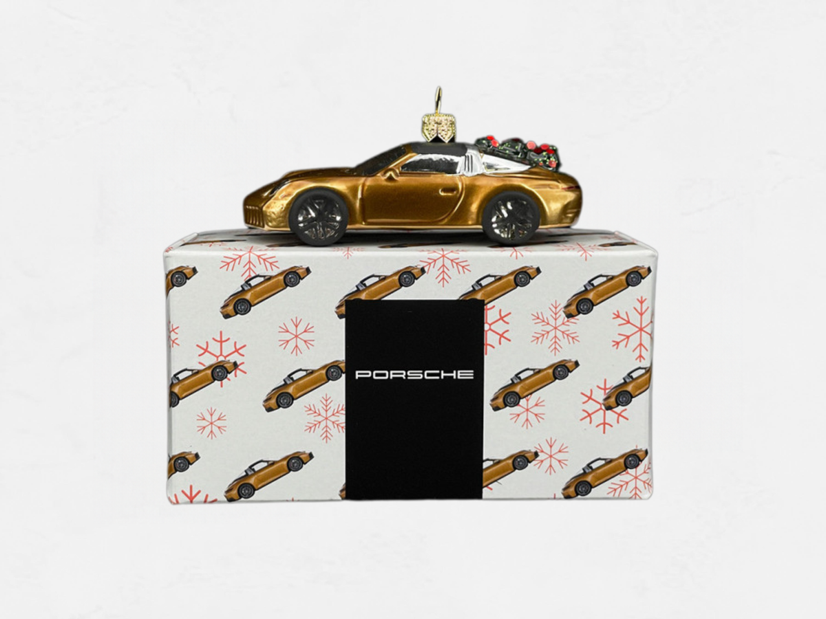 Porsche 911 Targa 4S Christmas Bauble | Nordic Gold Metallic | Collector’s Edition No. 8