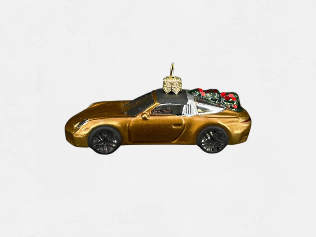 Porsche 911 Targa 4S Christmas Bauble | Nordic Gold Metallic | Collector’s Edition No. 8