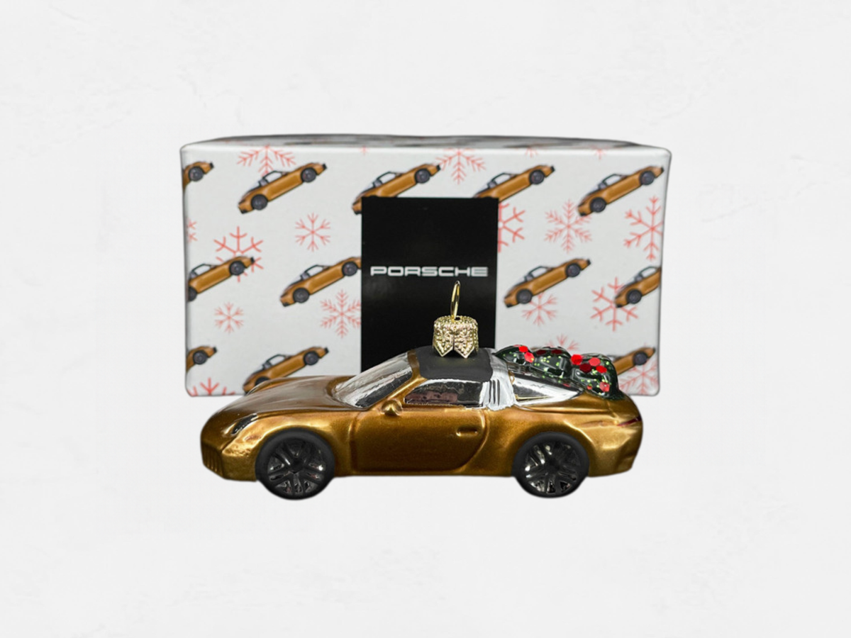 Porsche 911 Targa 4S Christmas Bauble | Nordic Gold Metallic | Collector’s Edition No. 8